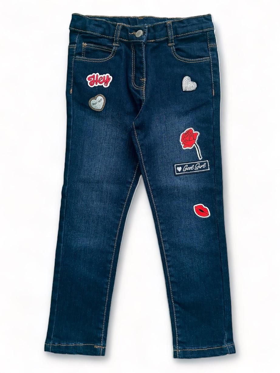 Джинсы детские Chicco стрейчевые прямые 4-5 лет 110 см Синий (2087346892)