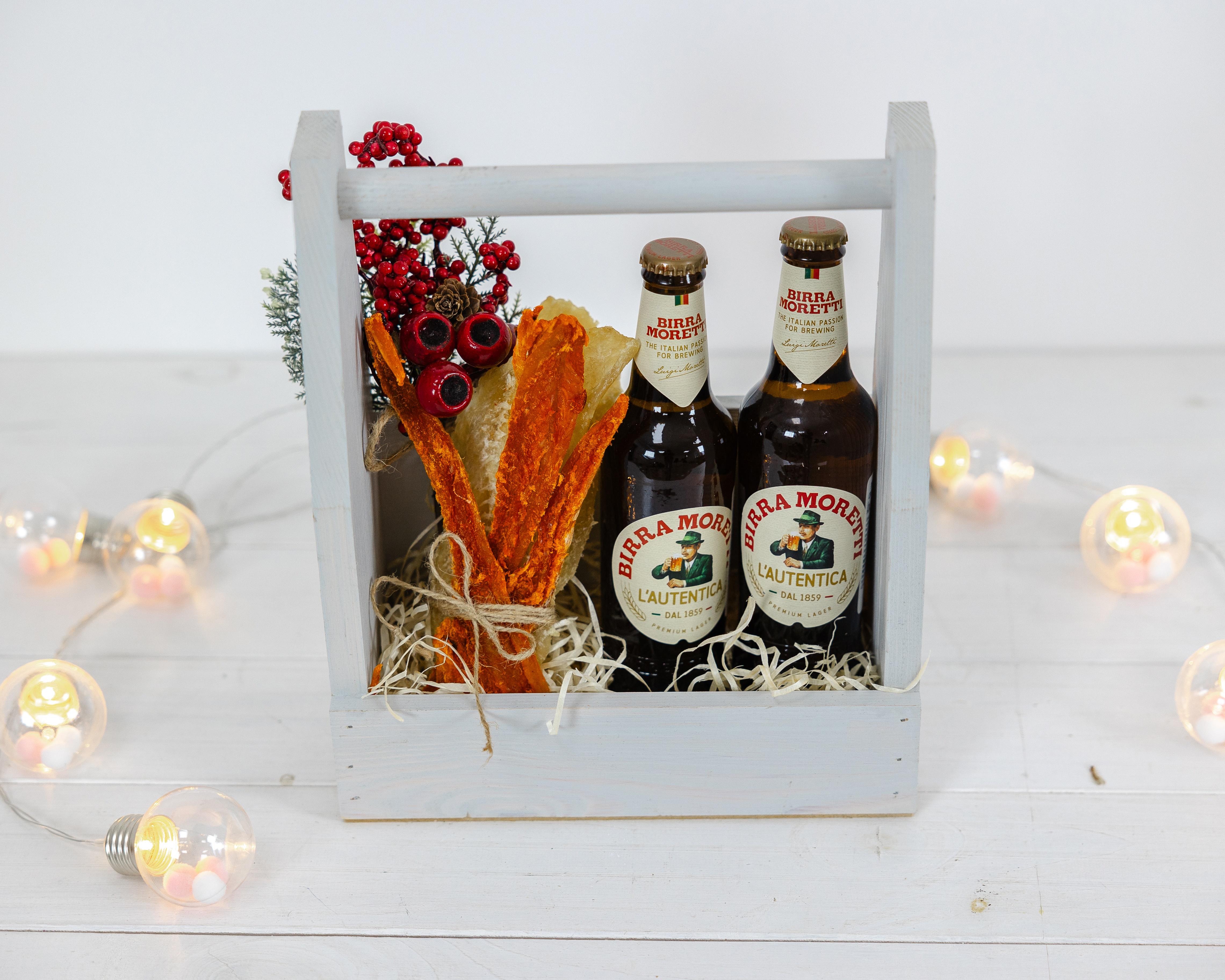 Ящик подарунковий дерев'яний Turbota box Світло-сірий (0002128) - фото 6