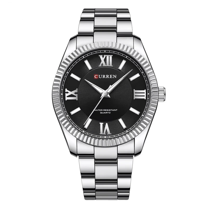 Наручний годинник Curren 8453 Silver Black (57205)