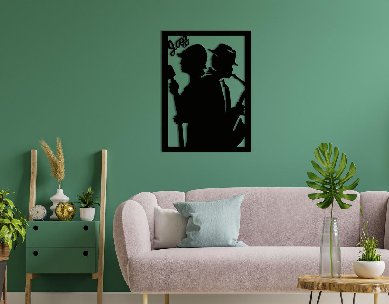 Декоративное панно на стену Upwood Decor Jazz 108,8х80 см Black (1574426192)
