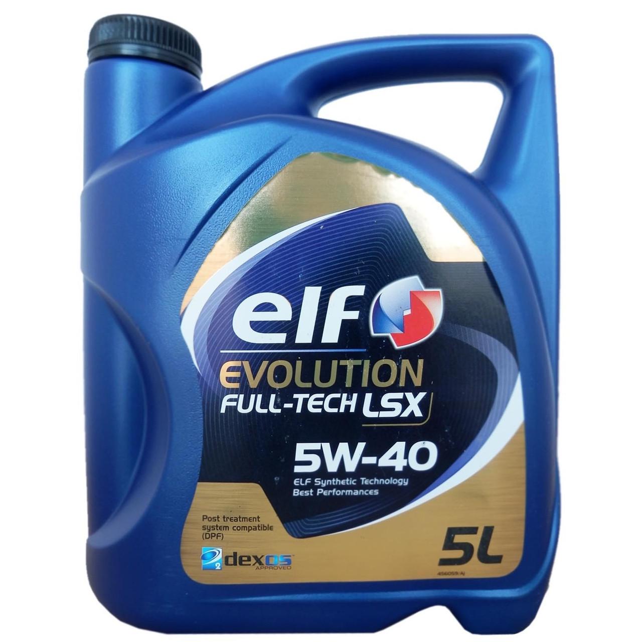 Моторне масло Elf Evolution Full-Tech LSX 5W-40 5 л (213922)