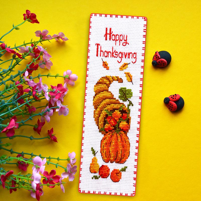 Набір для вишивання закладки Happy Thanksgiving (937)