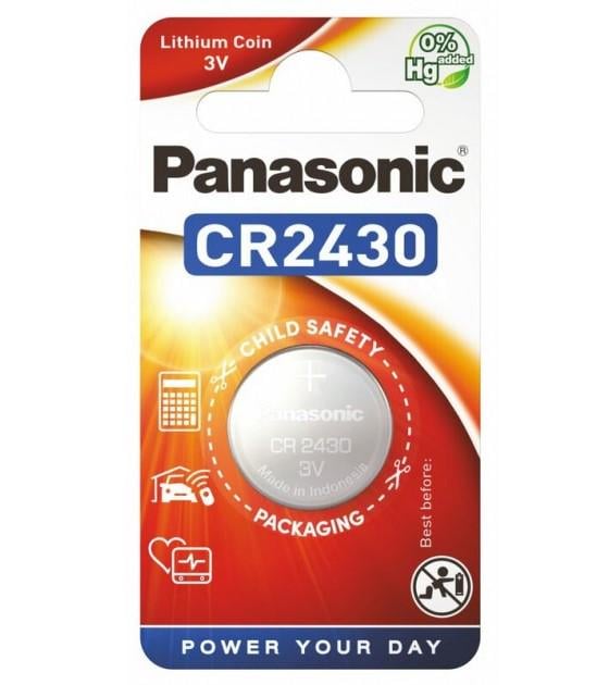 Батарейка Panasonic CR2430 Lithium CR-2430EL/1B 3V (11401521)
