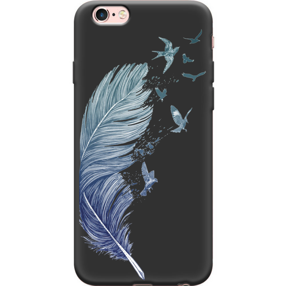 Чехол Boxface iPhone 6 Feather Чорний силікон (24523-cc38-38148)