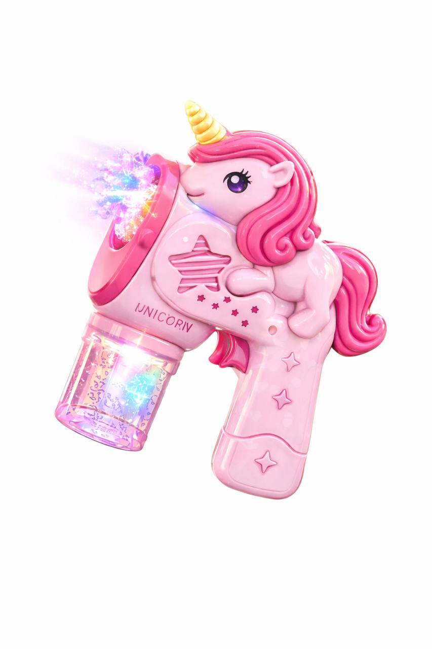 Пистолет с мыльными пузырями Fun Game P 82258 A автоматический с подсвидетелем Розовый (2949602712)