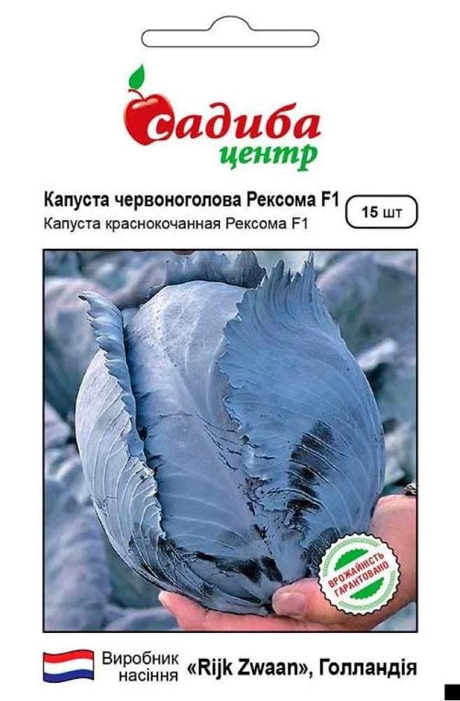 Насіння капусти червоноголової СЦ Рексома F1 15 шт. (1802)