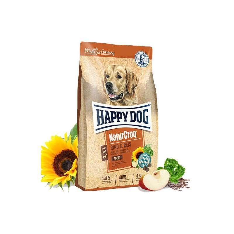 Корм для взрослых собак Happy Dog NaturCroq Rind&Reis с говядиной и рисом 15 кг (60517)