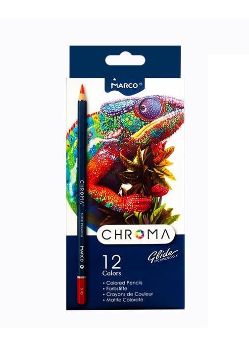 Набор карандашей Marco Chroma шестигранный 12 цв. (8010-12CB)