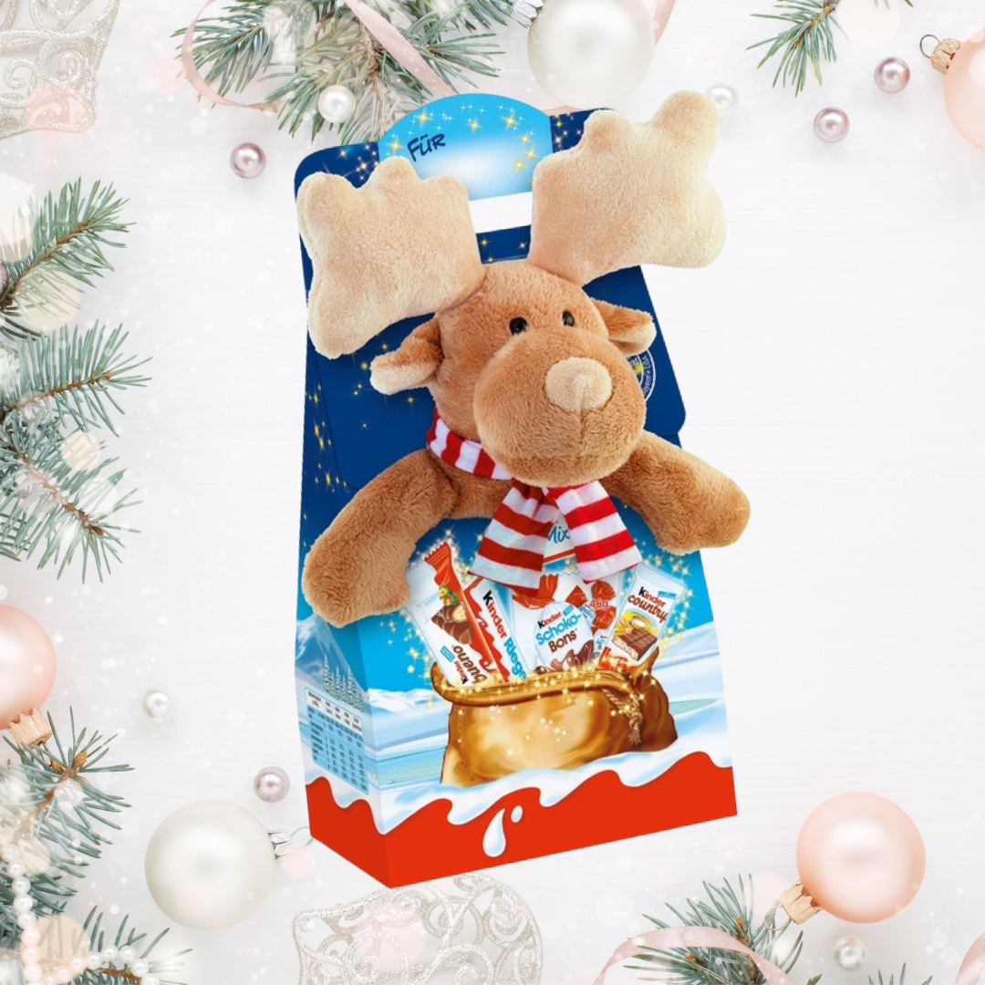 Подарунковий набір Kinder Maxi Mix з м'якою іграшкою Олень (bvcnbhgfh5)