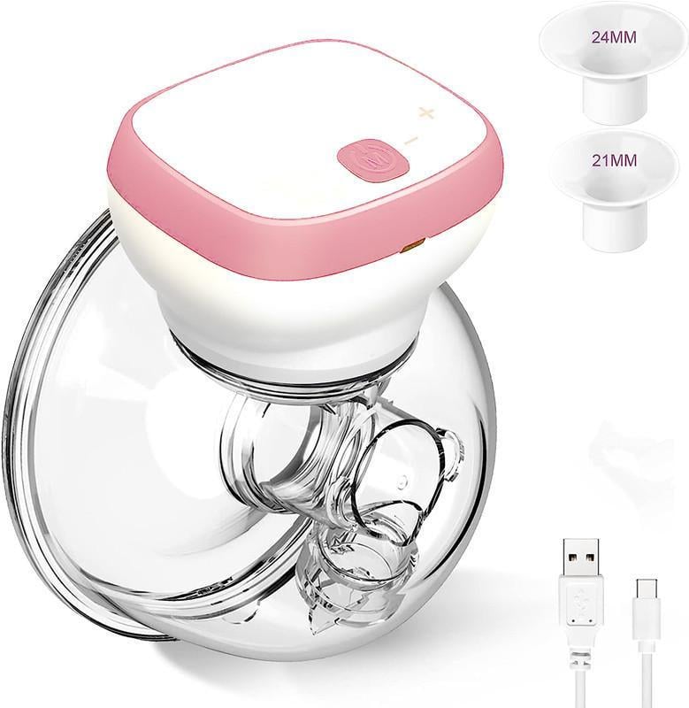 Молокоотсос портативный Milk Pumper Plus с индикатором заряда и 3 режимами Розовый (9322111) - фото 3