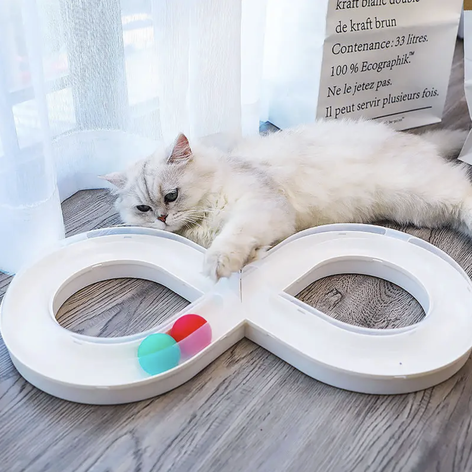 Іграшка інтерактивна для котів Білий - фото 4 Іграшка інтерактивна для котів Білий - фото 4