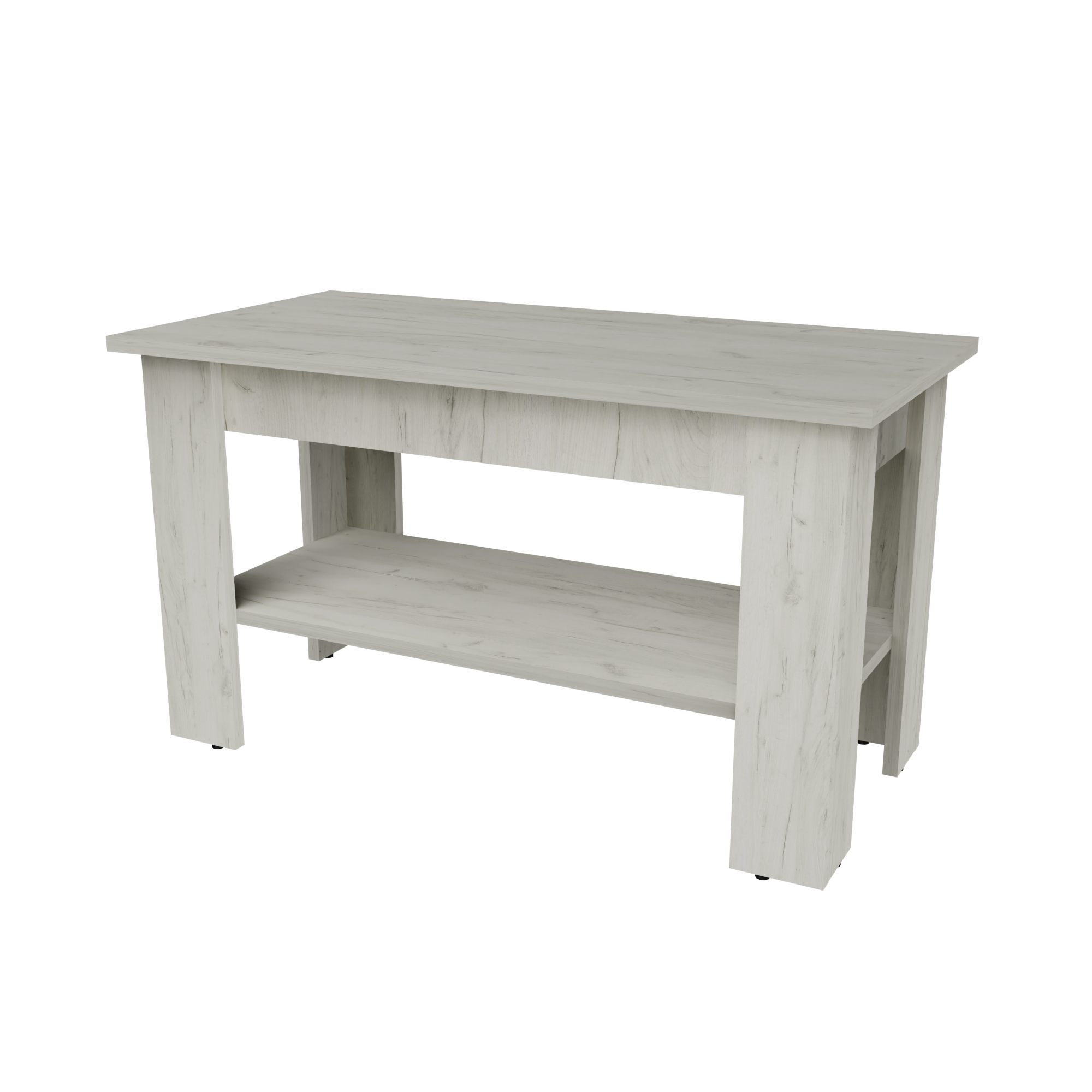 Стол журнальный Неман Симпл ЖС-2 Дуб крафт белый (5648492)