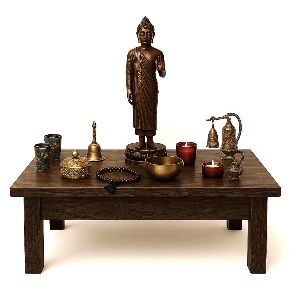 Алтарь для медитации из дерева Ведалис Капучино (ЛАТ-009009)