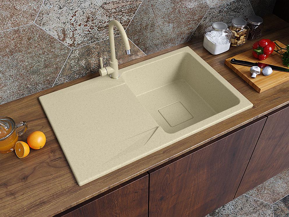 Мойка для кухни Stella Lavita гранитная Бежевий