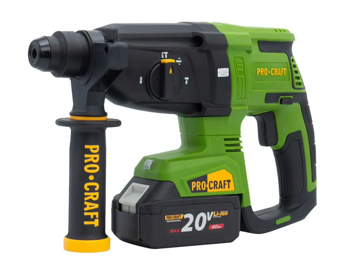 Перфоратор акумуляторний Procraft PHA40 Кейс з 2 акумуляторами та зарядним (2435535775)