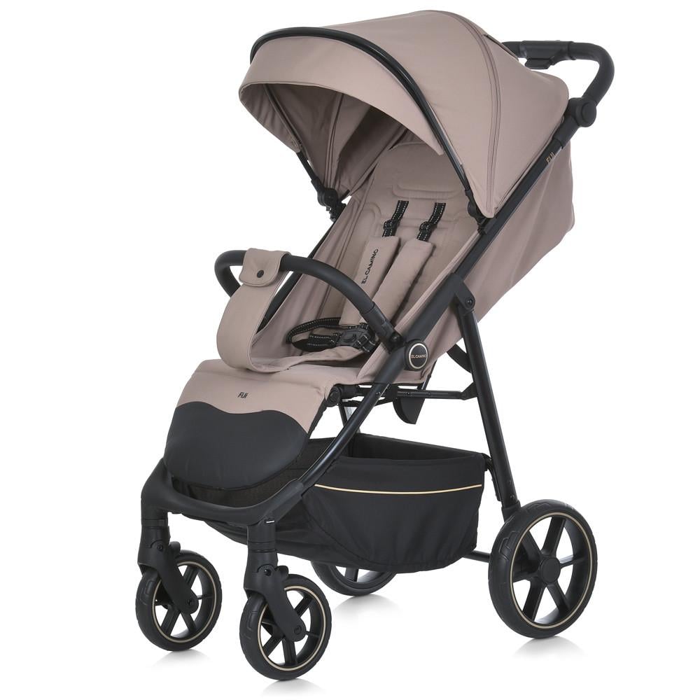 Коляска прогулочная El Camino FIJI Beige Matt с чехлом и москитной сеткой Бежевый (ME 1113-2)