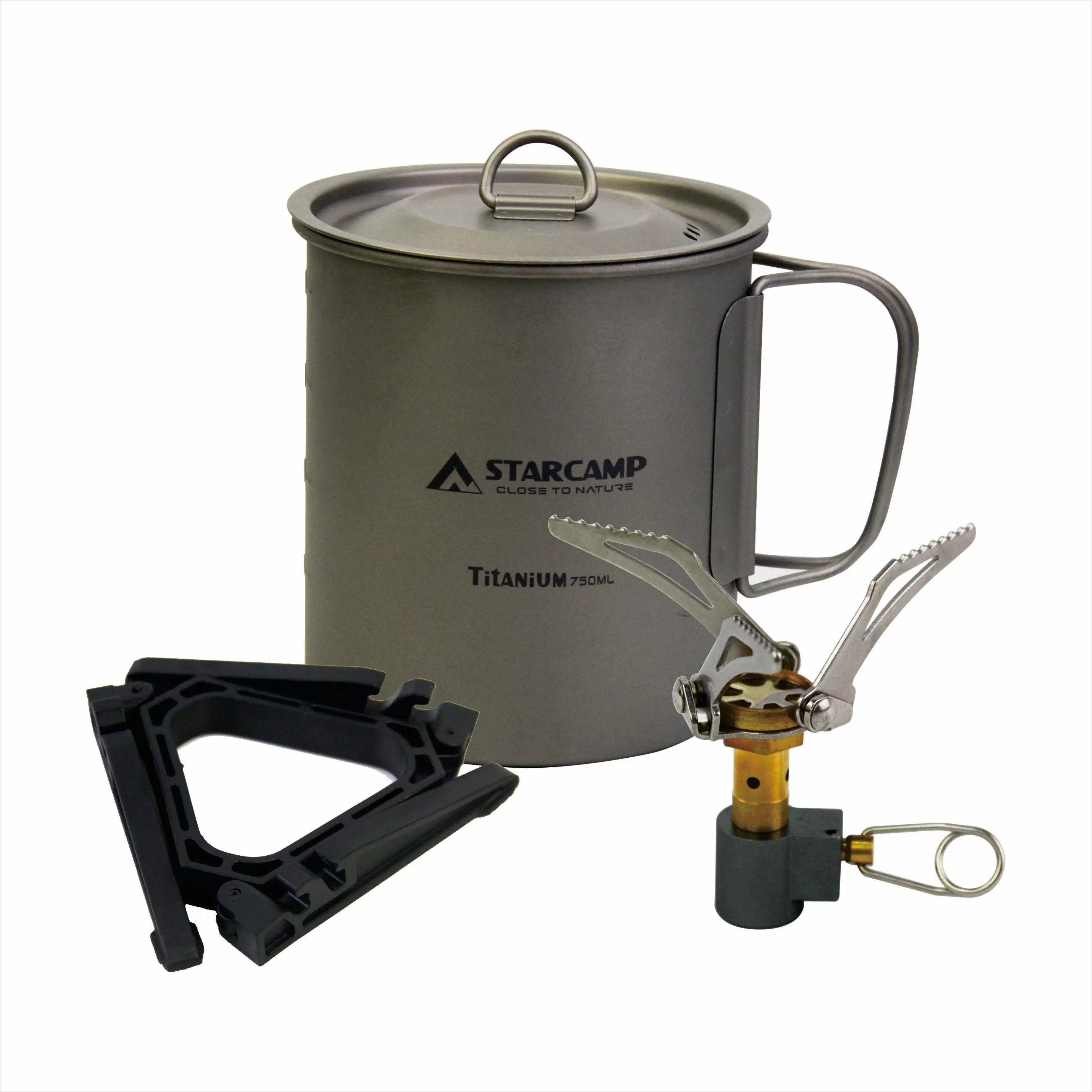 Набір для приготування їжі Starcamp HX-TKT02 Mug kit 750 мл Titanium (SC143) - фото 2 Набір для приготування їжі Starcamp HX-TKT02 Mug kit 750 мл Titanium (SC143) - фото 2