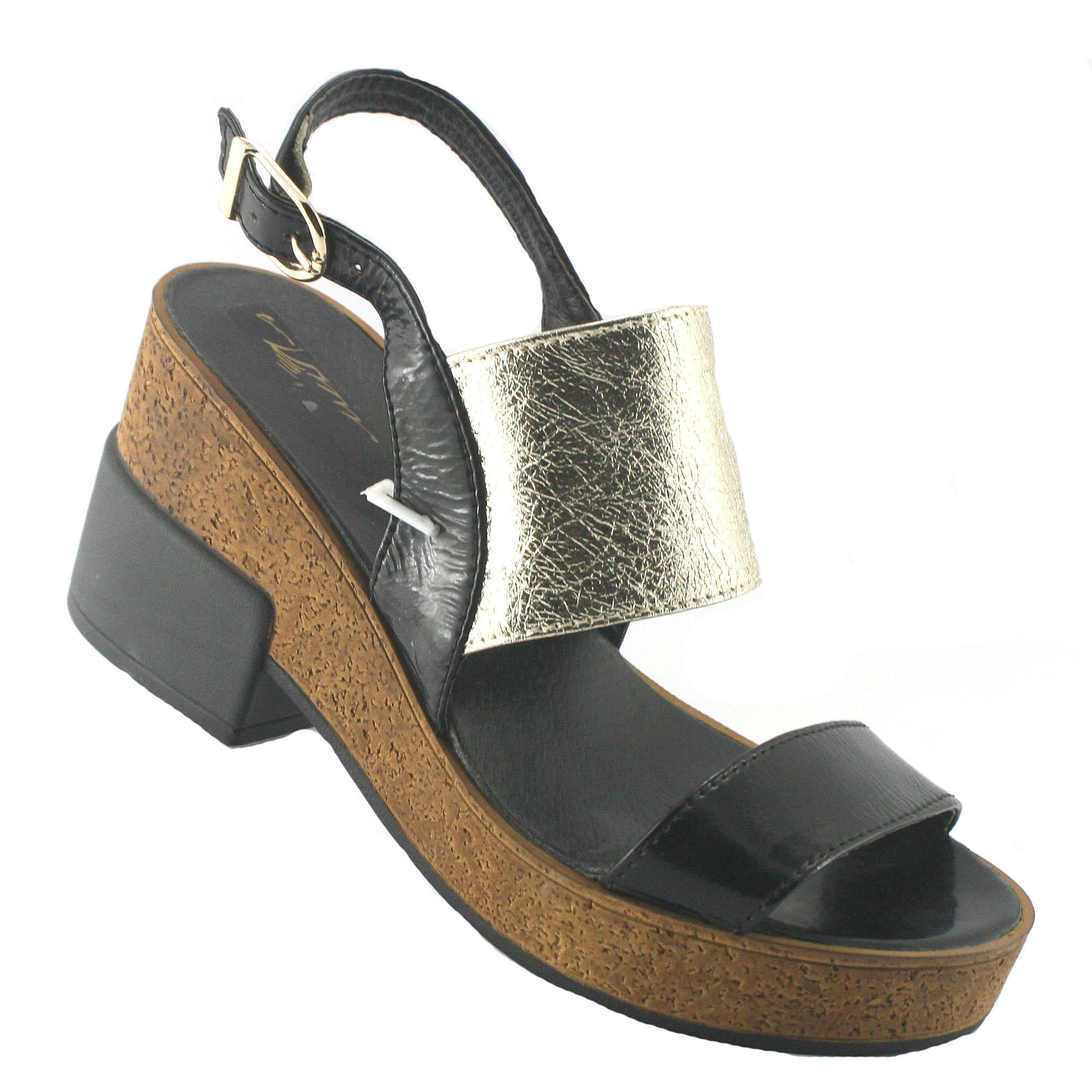 Босоножки женские натуральная кожа р. 40 Черный (114-11-МИ-47 черный)