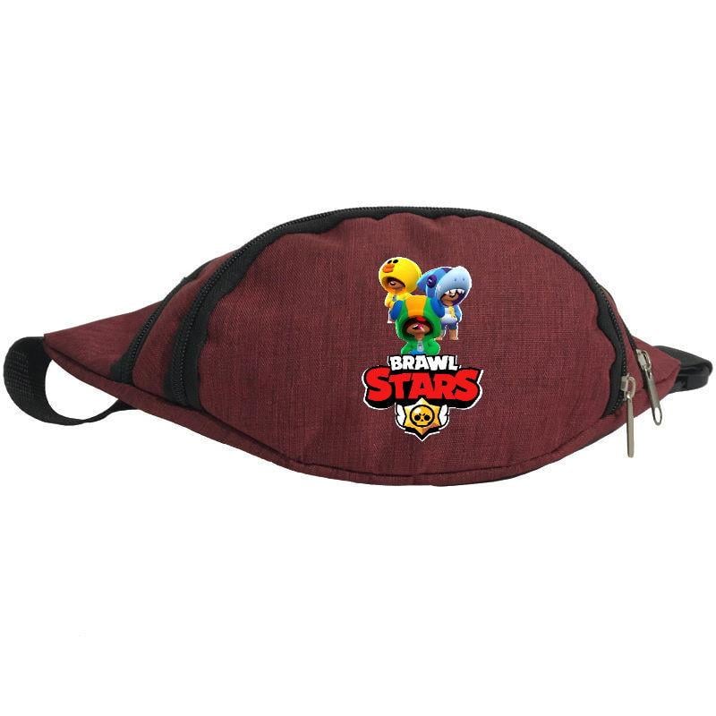 Поясная сумка-бананка Cappuchino toys Бравл Старс Три Леона BS-3Heroes Бордовый (1452496387)
