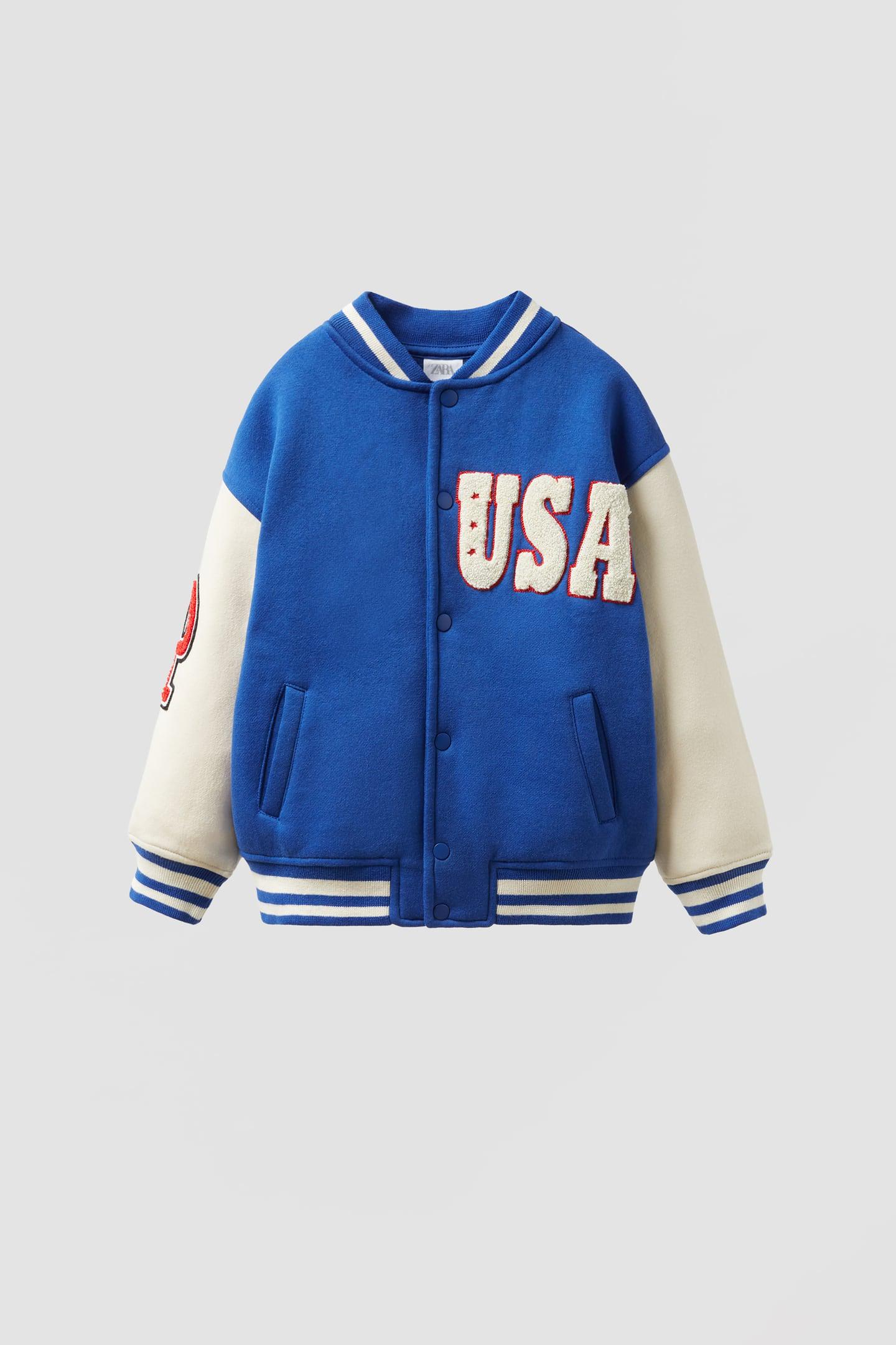 Бомбер для девочки Zara р. 164 Синий (1701669421)