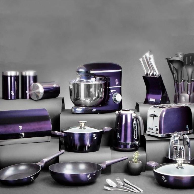 Пательня з антипригарним покриттям Eclipse без кришки 24 см Purple (6625-BH) - фото 5 Пательня з антипригарним покриттям Eclipse без кришки 24 см Purple (6625-BH) - фото 5