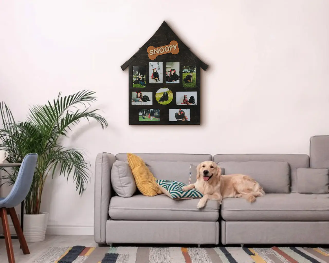 Фоторамка Собача будка на 9 фотографій Чорний (doghouse-3) - фото 5