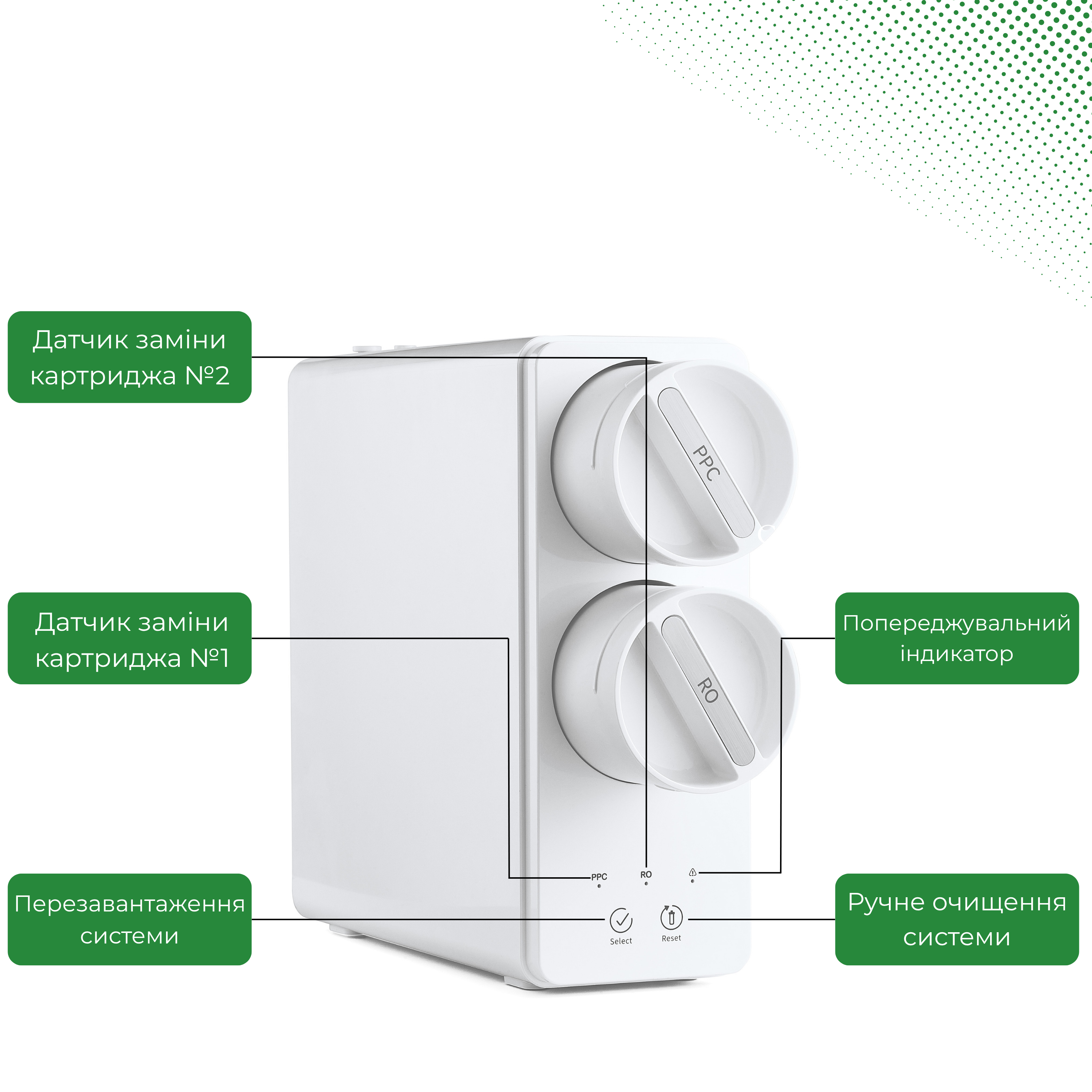 Фільтр для питної з системою зворотного осмосу ViO AW-RL01-600G під мийку (22055779) - фото 6 Фільтр для питної з системою зворотного осмосу ViO AW-RL01-600G під мийку (22055779) - фото 6