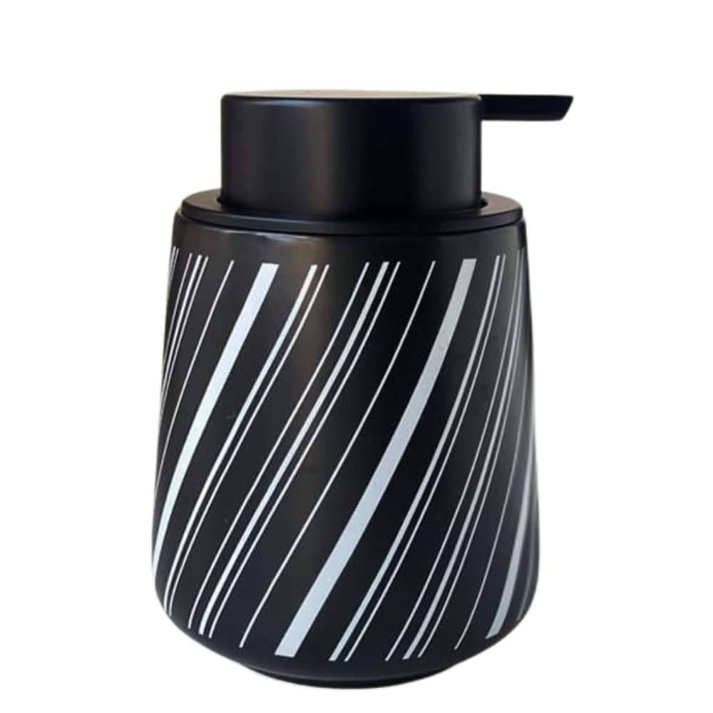 Диспенсер керамический для мыла для ванной и кухни 350 мл Черный