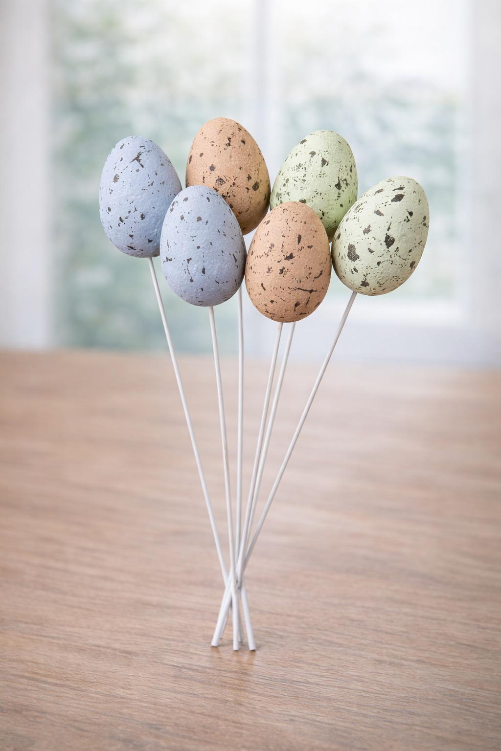 Пасхальный декор Easter eggs 6 шт. 20х4 см (R40486) Пасхальный декор Easter eggs 6 шт. 20х4 см (R40486)