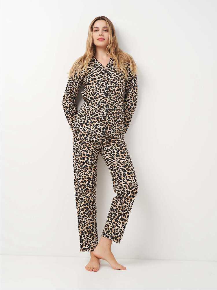 Пижама Boyraz 02010x77 женская S/M Леопардовый - фото 3