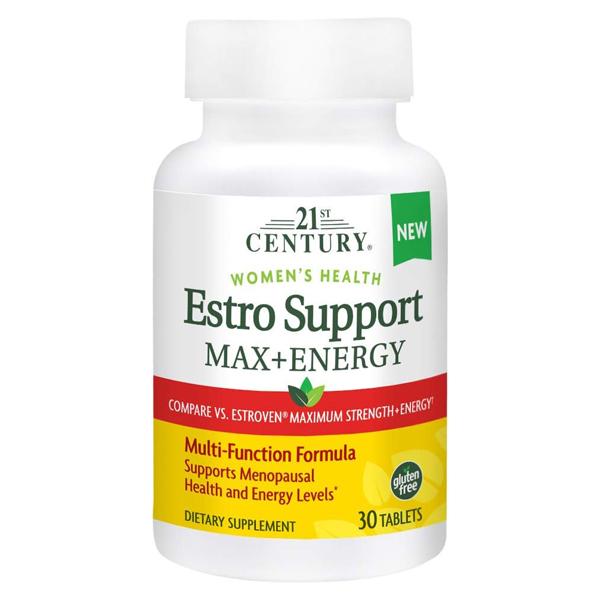 Комплекс при менопаузе 21st Century Women's Health Estro Support Max + Energy 30 табл. (000023549)