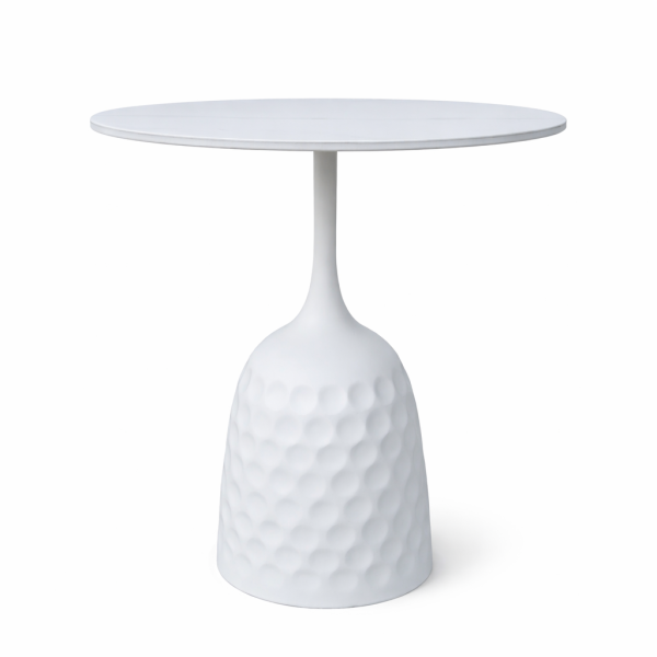 Столик журнальный SDM Лола с металлической основой и керамической столешницей Белый (3968851)