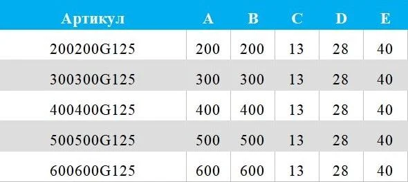 Люк ревізійний B1 ГКП 450x450 мм 12,5 мм - фото 4