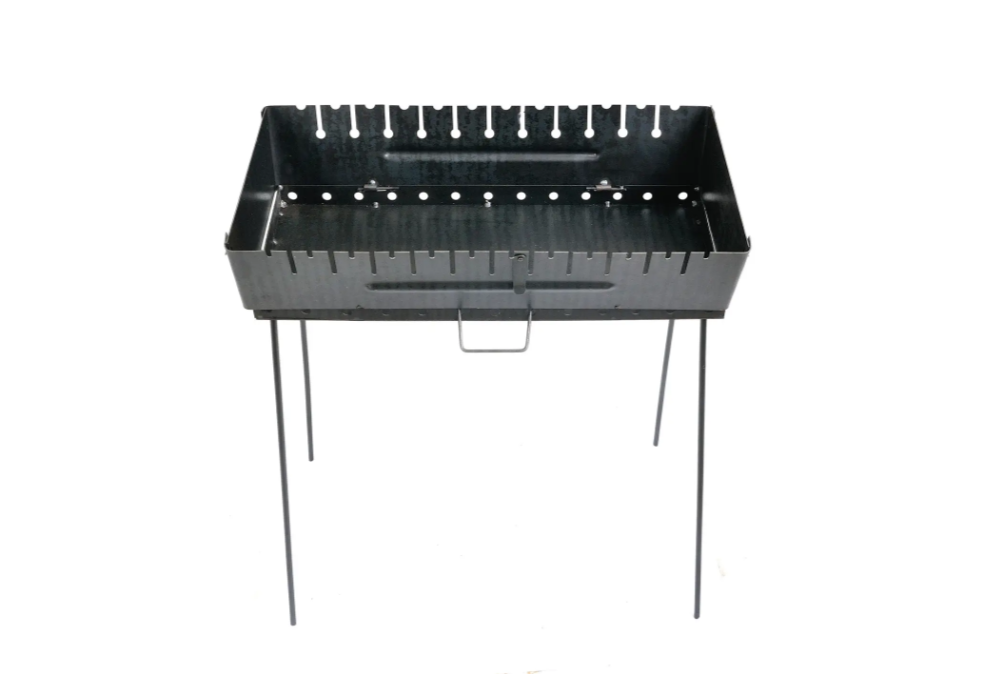 Мангал складаний на 12 шампурів 2 мм (7086) - фото 4 Мангал складаний на 12 шампурів 2 мм (7086) - фото 4