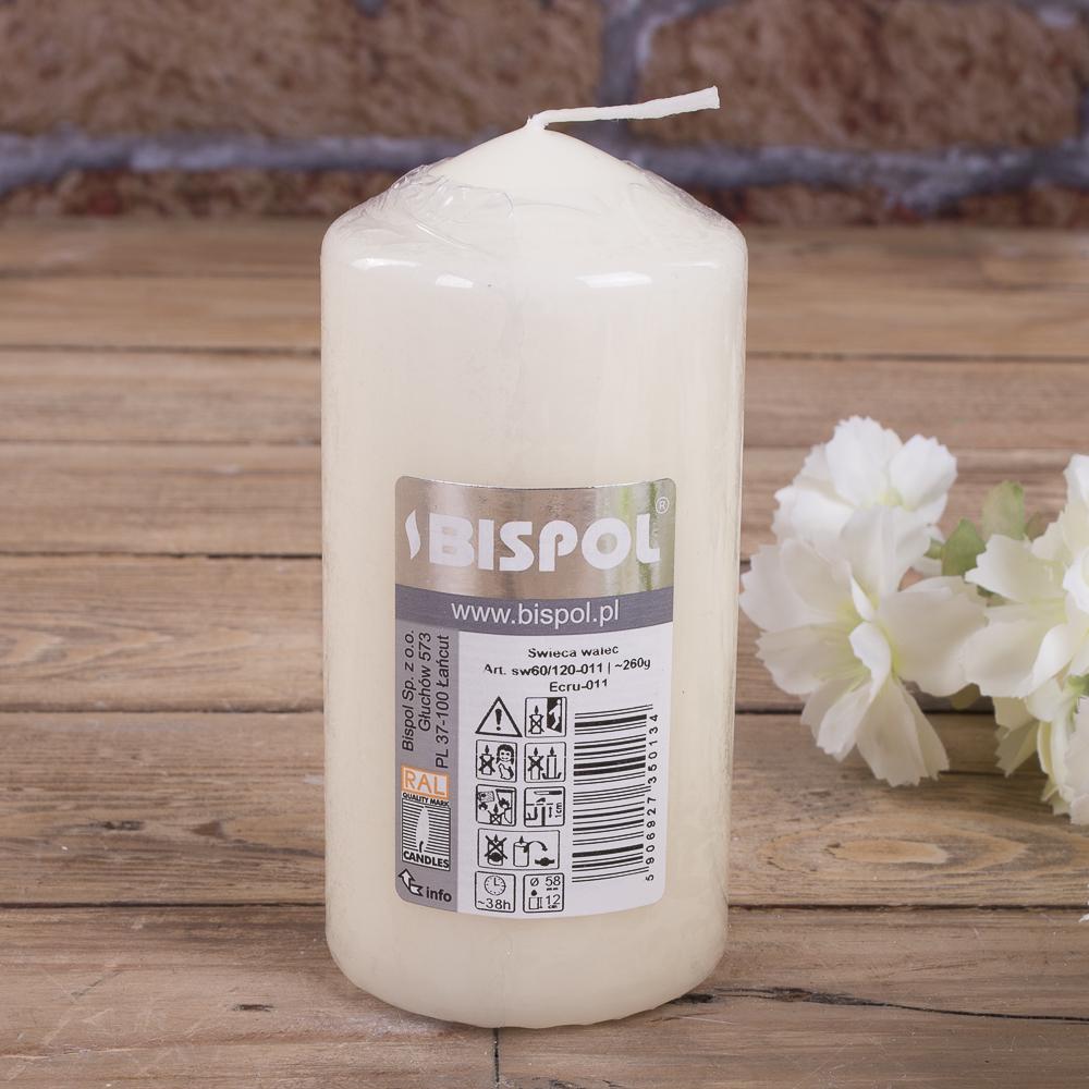 Свеча bispol цилиндрическая 60х150 мм Кремовая/Белая (2179-1) Свеча bispol цилиндрическая 60х150 мм Кремовая/Белая (2179-1)