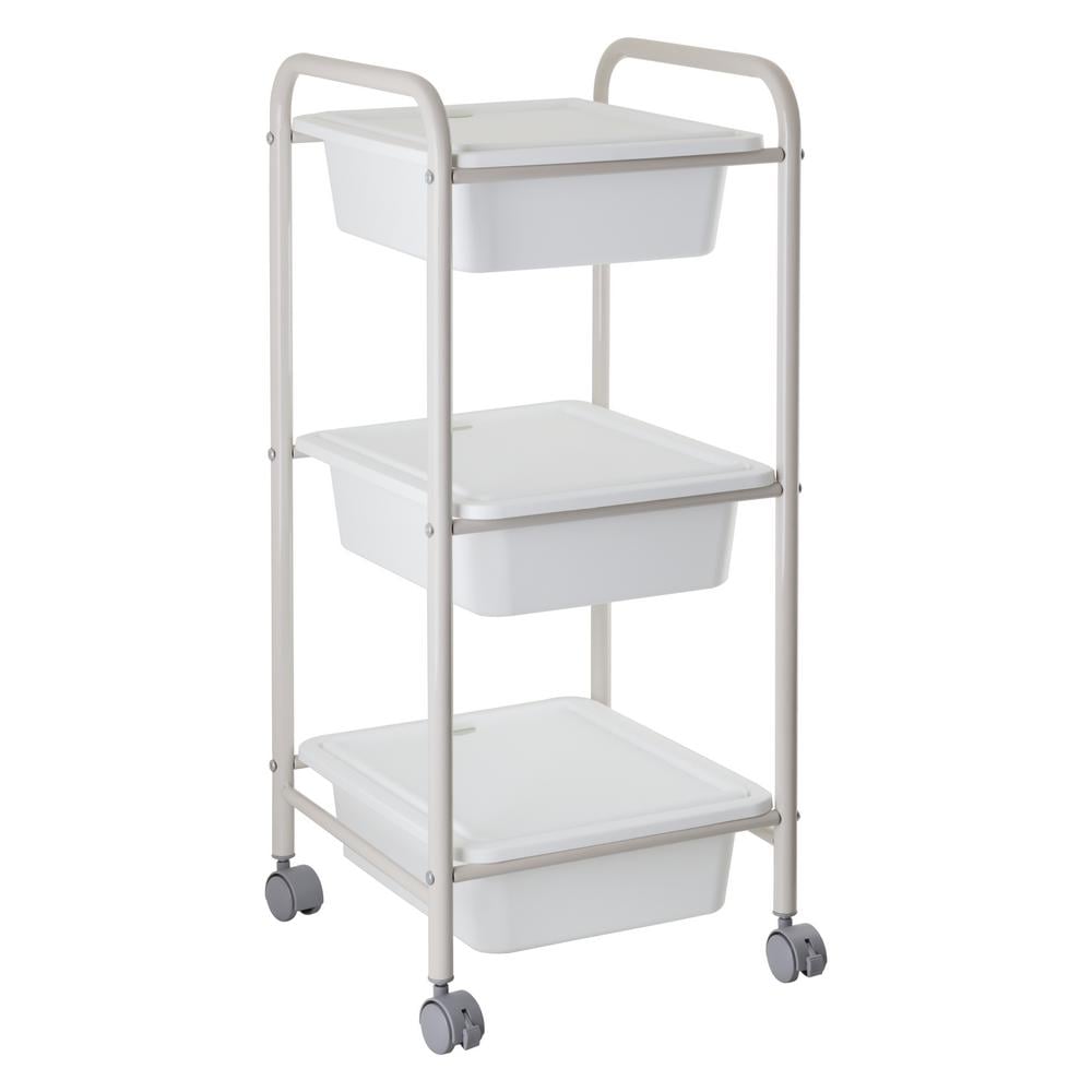 Этажерка на колесах AWD interior 3-х ярусная 32,2x77,5x35,7 см Бежевый (AWD02042008) Этажерка на колесах AWD interior 3-х ярусная 32,2x77,5x35,7 см Бежевый (AWD02042008)