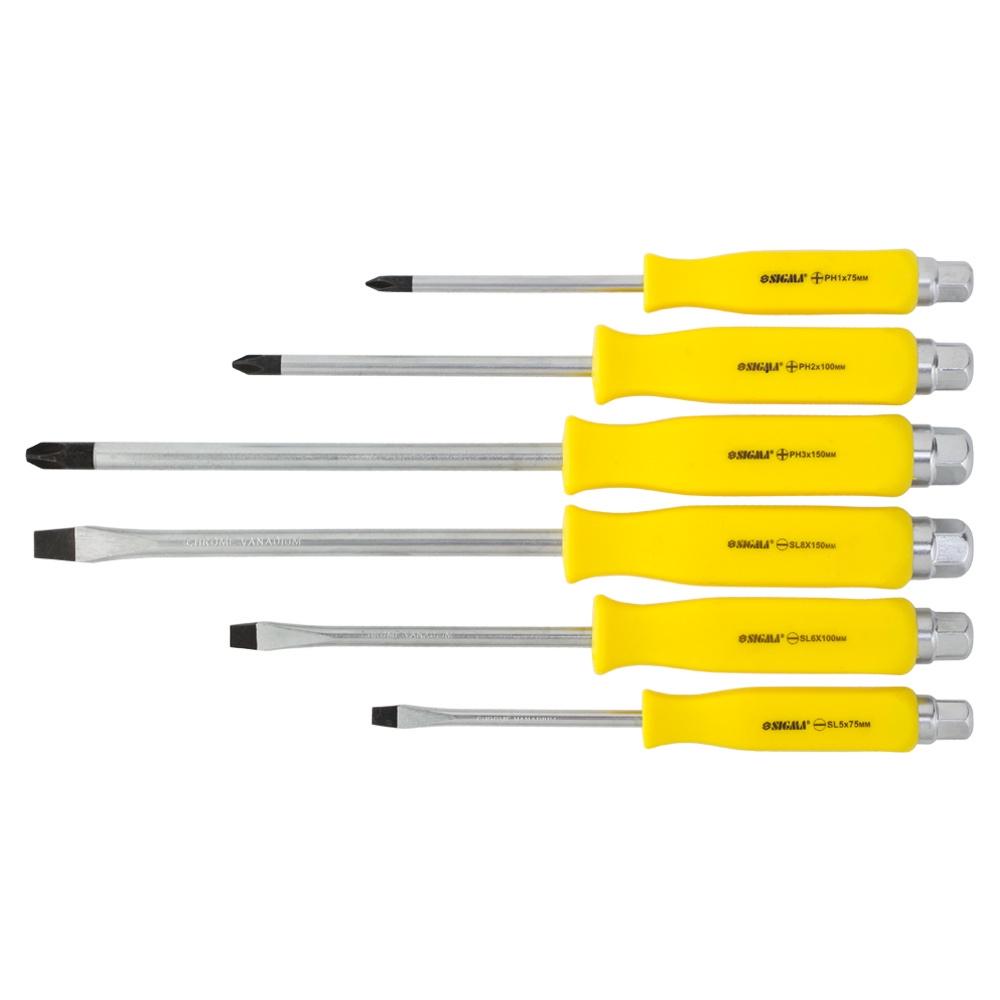 Набір ударних викруток під ключ CrV 6 шт. (4001141)