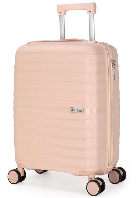 Чемодан SEMI LINE T5795-1 20" S Beige (DAS303026) Чемодан SEMI LINE T5795-1 20" S Beige (DAS303026)