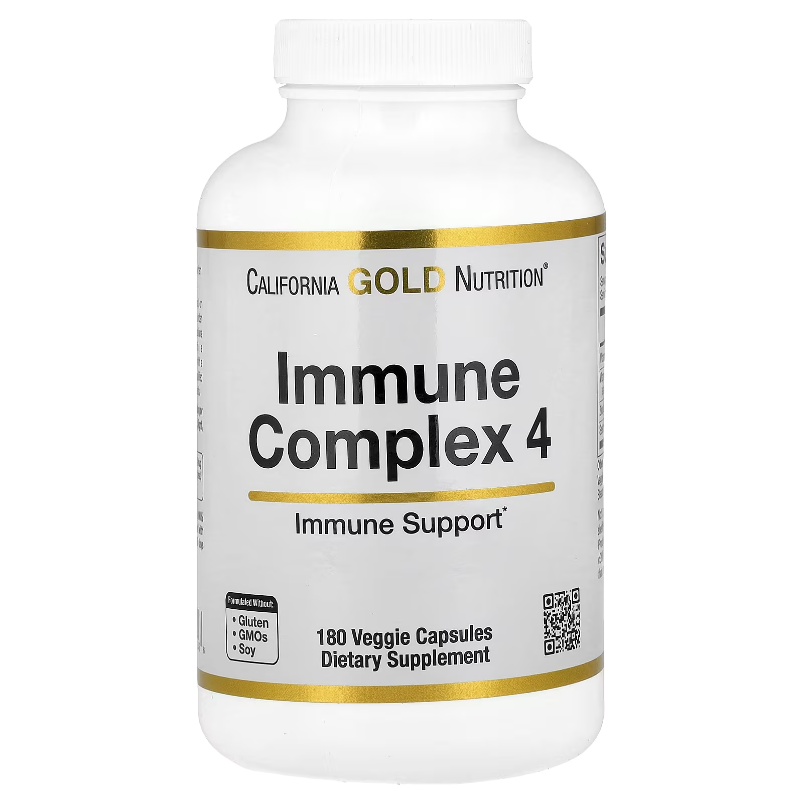Комплекс витаминов California Gold Nutrition Immune Complex 4 для поддержания иммунитета 180 вег. капс. (27984583)