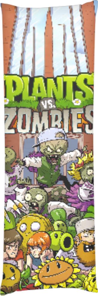 Подушка дакимакура Plants vs Zombies 9 60x180 см (14094407)