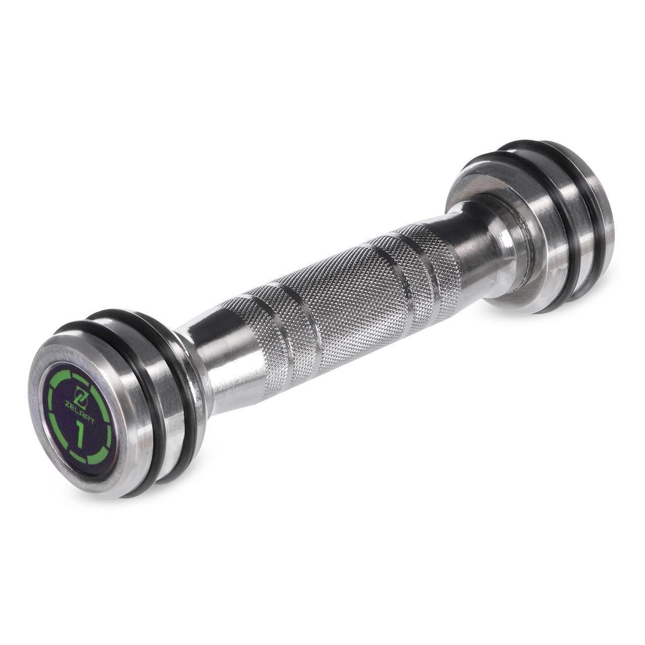 Гантель цельная Zelart FI-2622-1 стальная хромированная 1 кг (2532858561)