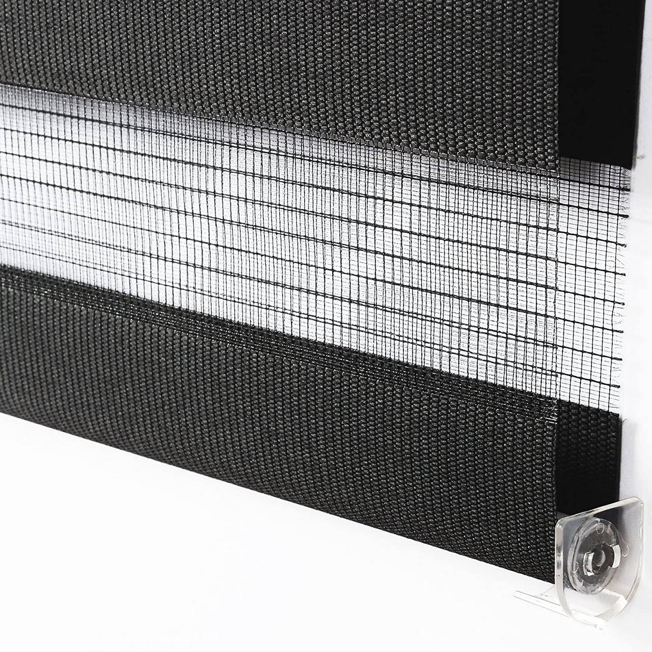 Ролета день-ночь TyulPan 65x170 см Тёмно-серый - фото 5