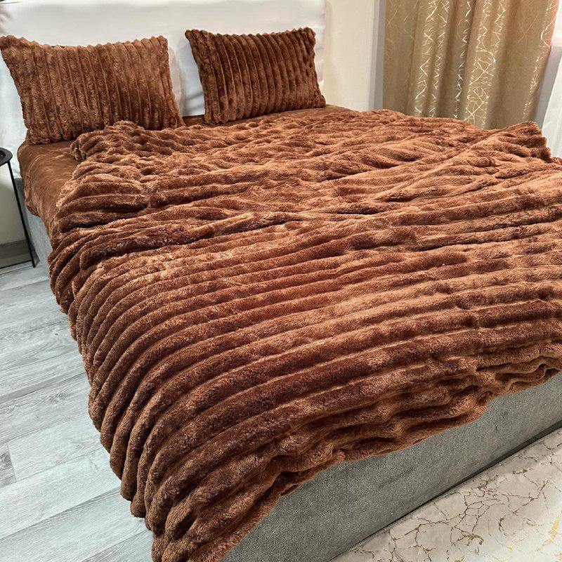 Комплект постільної білизни Шарпей мікрофібра наволочки 50х70 см 2 шт. Коричневий (29356767) - фото 1