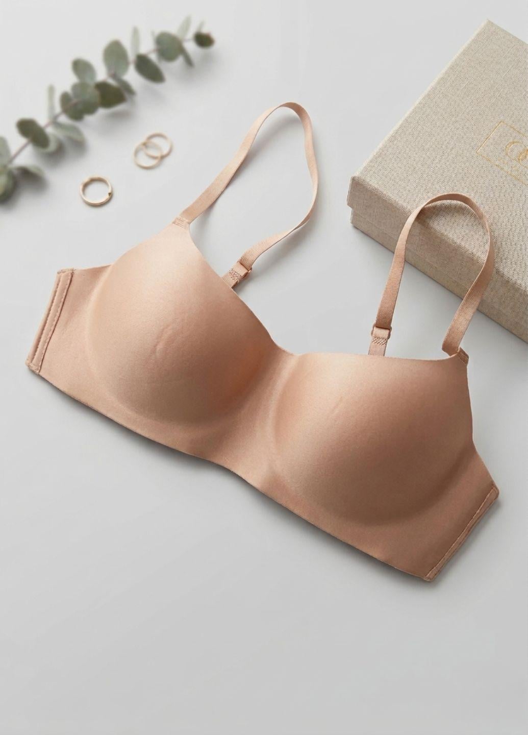 Бюстгальтер женский без косточек мягкий однотонный G&N 14095 85C Бежевый