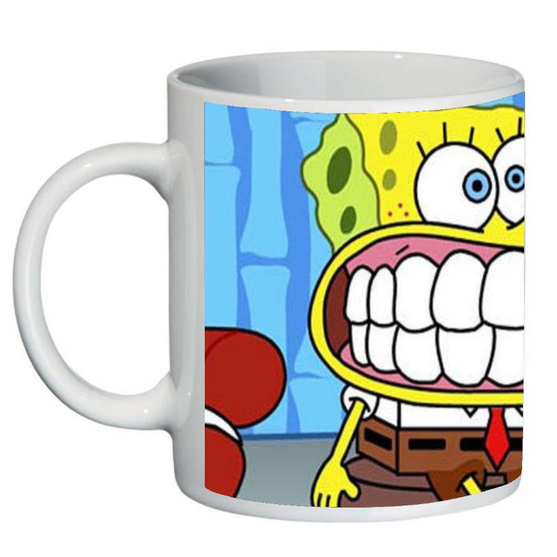 Кружка с принтом SuperCup Губка Боб квадратные штаны (SC-SB-0038)