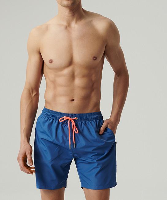 Шорти пляжні чоловічі Atlantic KMB-223 із сітчастою підкладкою M Блакитний (2596973197)