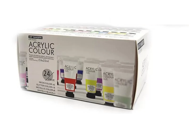 Акрилові фарби ART RANGER 24 кольори по 22 мл