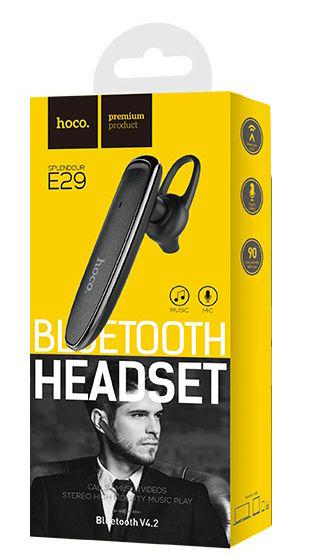 Гарнітура Bluetooth Hoco E29 Splendour Headset чорний - фото 4