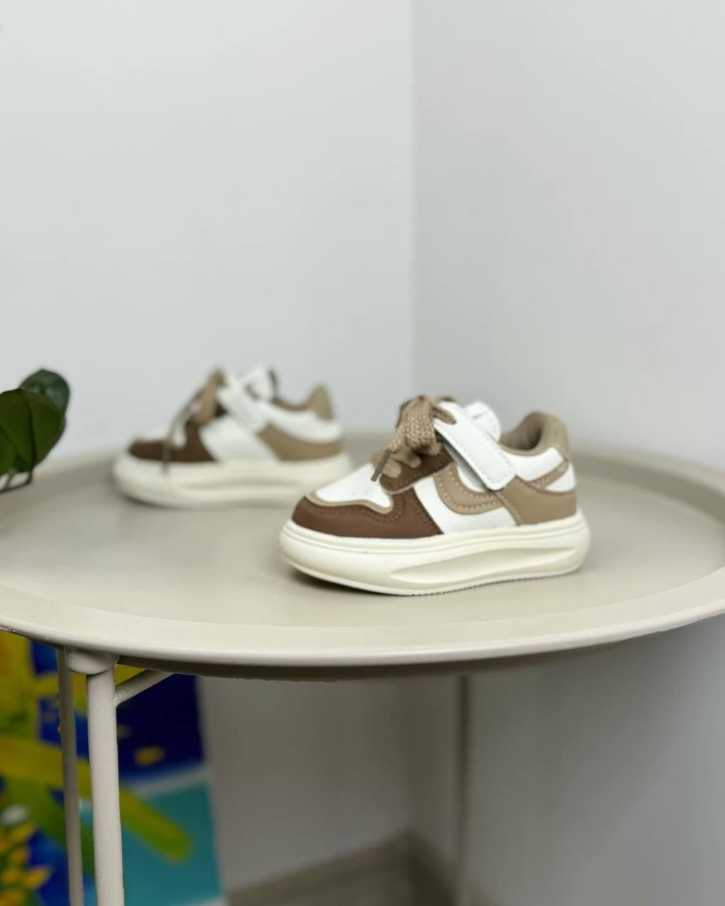 Кроссовки детские р. 27 Бежевый (1258)