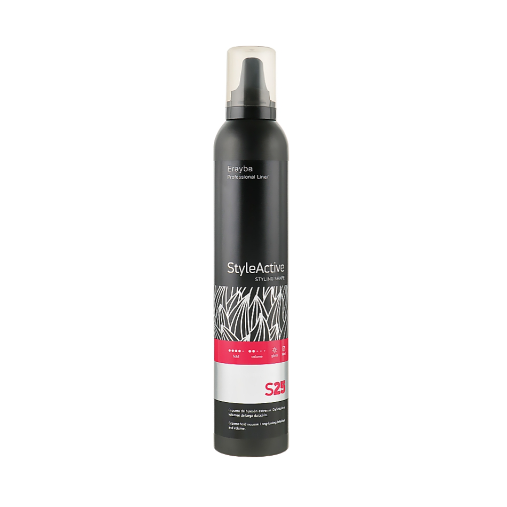 Мус для волосся сильної фіксації Erayba Extreme Mousse S25 300 мл Мус для волосся сильної фіксації Erayba Extreme Mousse S25 300 мл